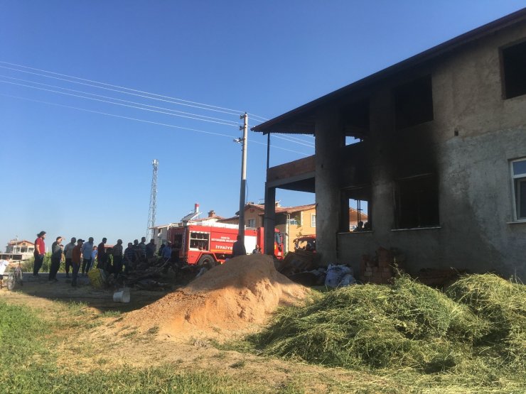 Konya’da evde çıkan yangın korkuttu