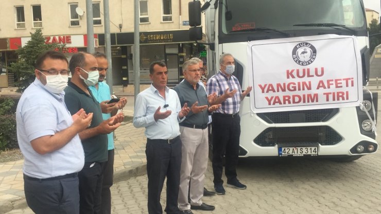 Kulu’dan Manavgat’a yardım