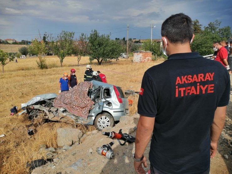 Aksaray’da otomobil ile oto kurtarıcı çarpıştı: 2 ölü, 1 yaralı