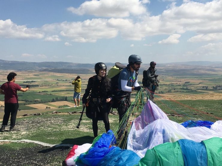 Sağlık ve itfaiye ekipleri gökyüzüne kanat açtı