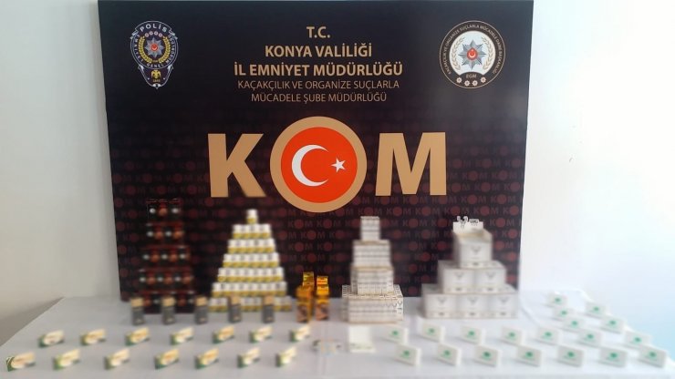 Konya’da 13 milyon adet gümrük kaçağı makaron ele geçirildi