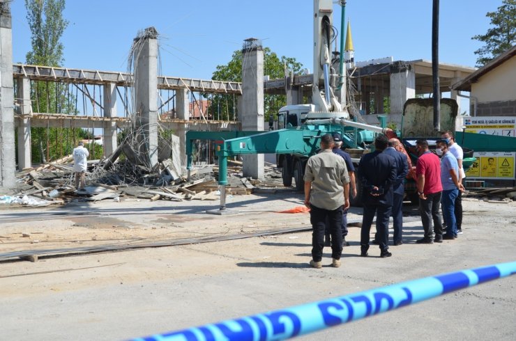 Konya’da beton dökerken kalıp çöktü: 3 yaralı