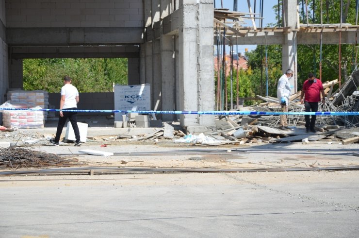 Konya’da beton dökerken kalıp çöktü: 3 yaralı