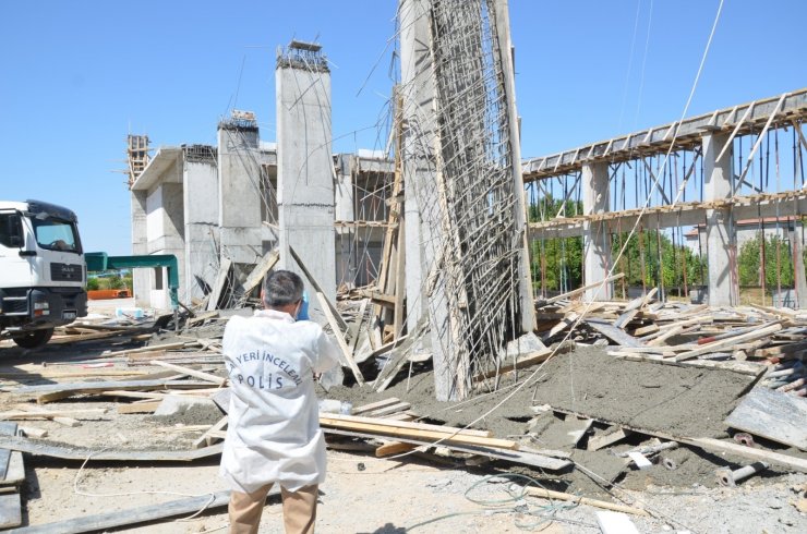 Konya’da beton dökerken kalıp çöktü: 3 yaralı