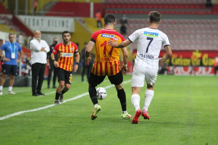 Süper Lig: Kayserispor: 1 - Kasımpaşa: 0 (İlk yarı)