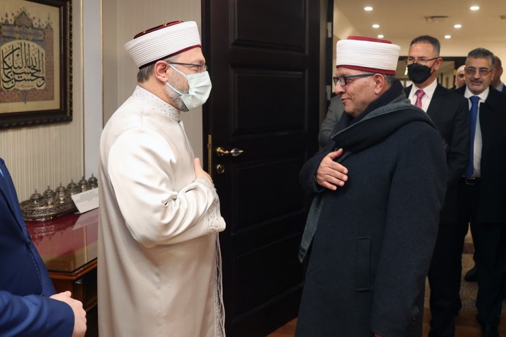 Filistin Vakıflar ve Din İşleri Bakanı Al-Bakri’den, Diyanet İşleri Başkanı Erbaş’a ziyaret