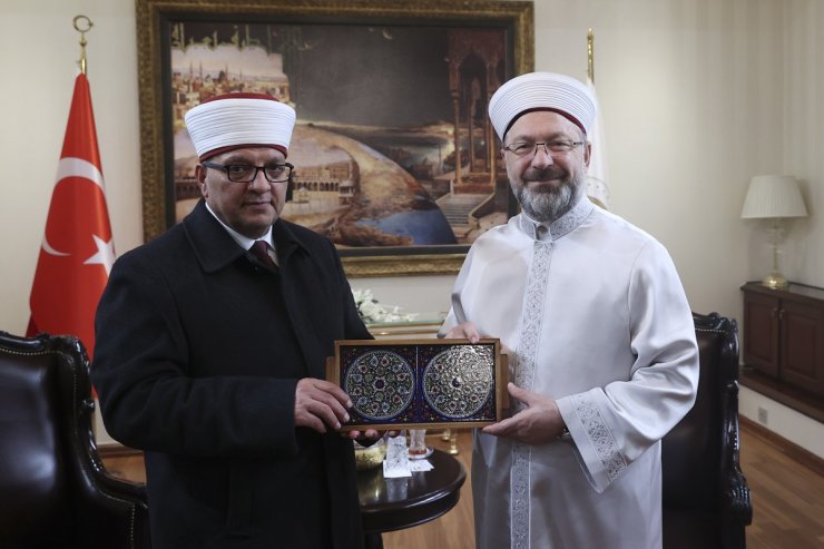 Filistin Vakıflar ve Din İşleri Bakanı Al-Bakri’den, Diyanet İşleri Başkanı Erbaş’a ziyaret