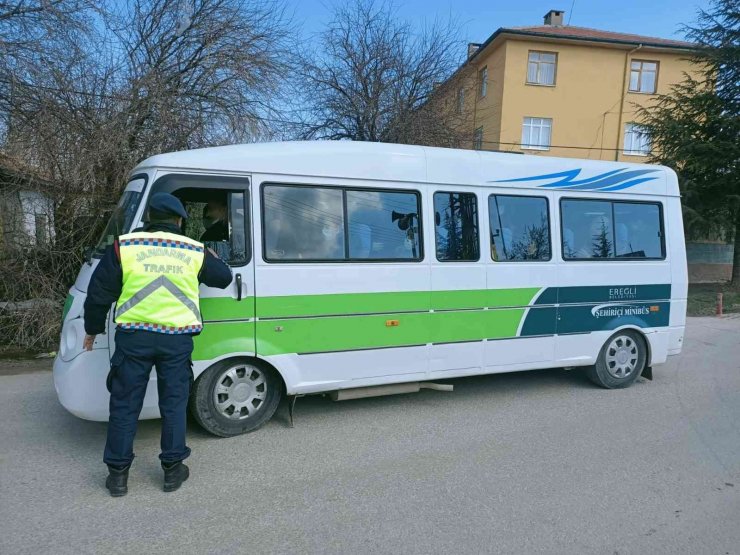 Ereğli’de sivil jandarma trafik timleri görev başında