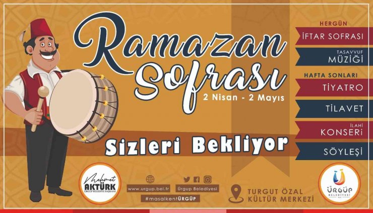 Ürgüp’te ’Ramazan Sofrası’ kurulacak