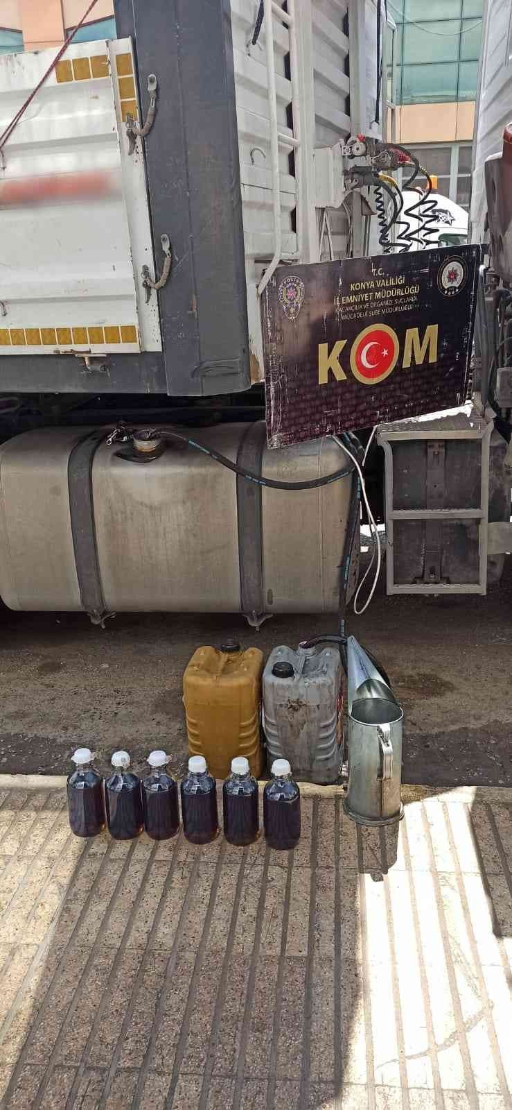 Konya’da 2 bin 470 litre kaçak akaryakıt ele geçirildi