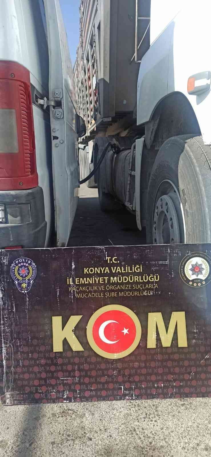 Konya’da kaçakçılık operasyonu