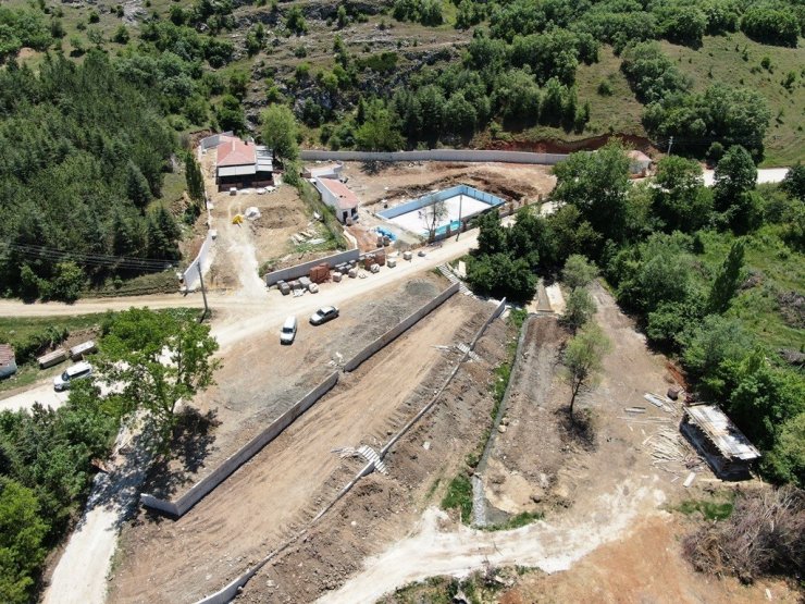 İnönü Yukarı Ilıca Havuz ve Ilıca Park Piknik Alanında sona yaklaşıldı