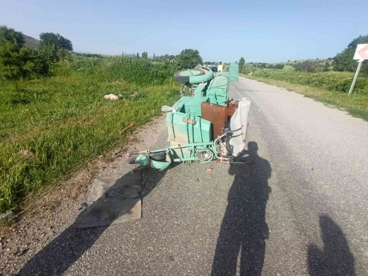 Konya’da üç tekerlekli motosiklet devrildi: 1 ölü