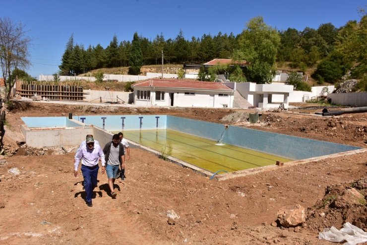 İnönü Yukarı Ilıca Havuz ve Ilıca Park Piknik Alanında sona yaklaşıldı