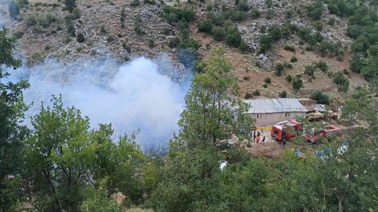 Seydişehir’de ev ve samanlık yangını: 1 yaralı