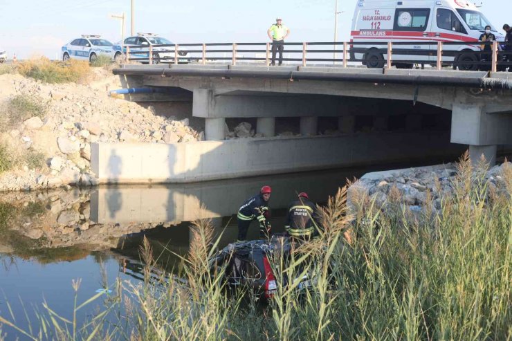 Kontrolden çıkan cip sulama kanalına uçtu: 1 ölü, 3 yaralı