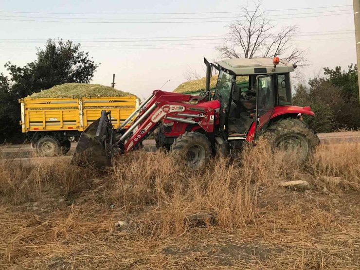 Traktör ile elektrikli bisiklet çarpıştı: 1 ölü, 1 yaralı