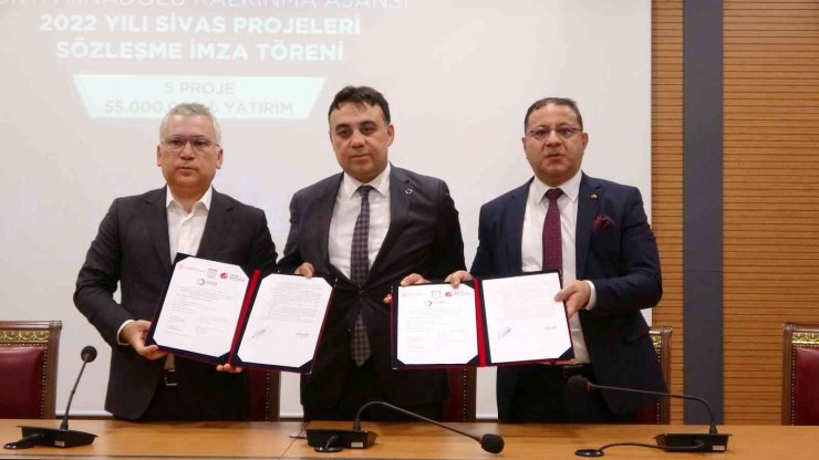 Sivas’ta 55 milyon TL yatırım sağlayacak 5 proje destek almaya hak kazandı