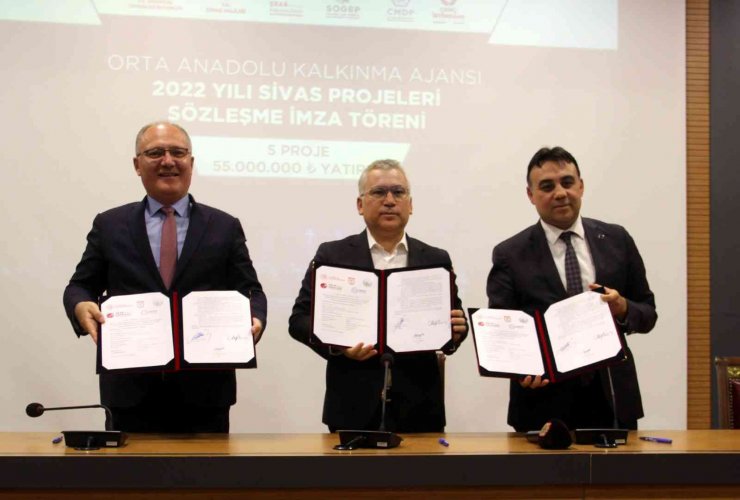 Sivas’ta 55 milyon TL yatırım sağlayacak 5 proje destek almaya hak kazandı