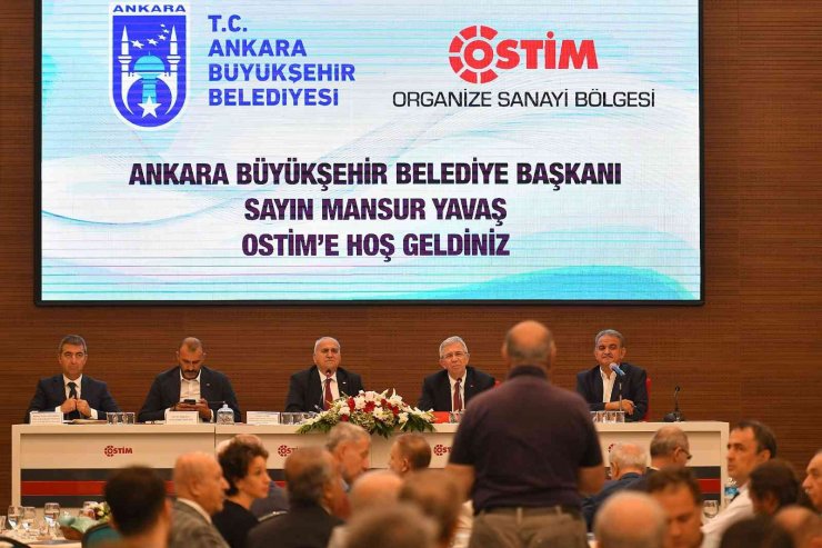 ABB Başkanı Mansur Yavaş Ostim sanayicileriyle buluştu