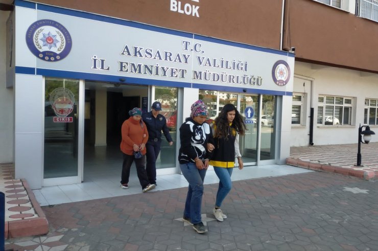 Aksaray’da inşaattan hırsızlık yapan 2 kadın yakalandı