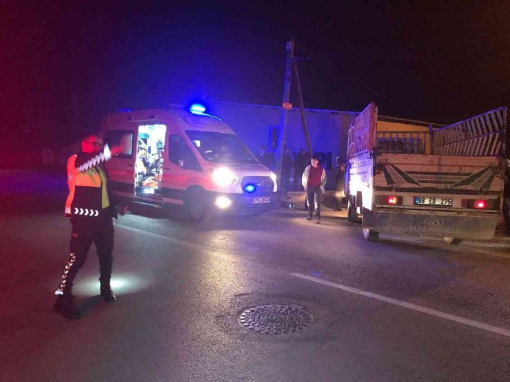 Konya’da kamyonet ile motosiklet çarpıştı: 2 yaralı