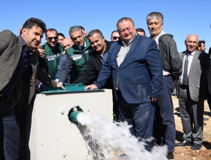 Vali Akkoyun Taşkale Göleti vana açılışına katıldı