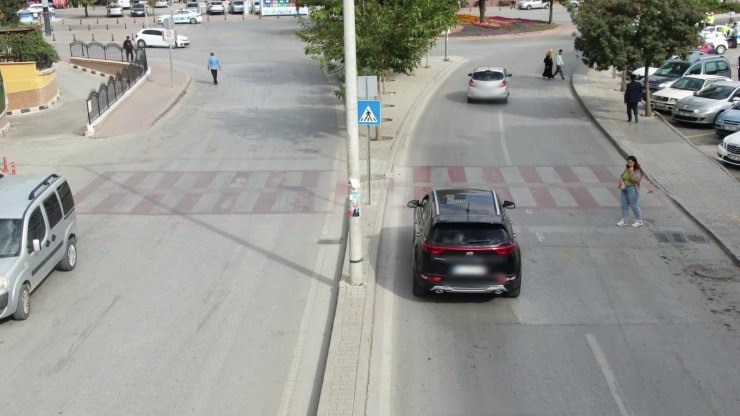 Konya’da trafik hem karadan hem havadan denetleniyor