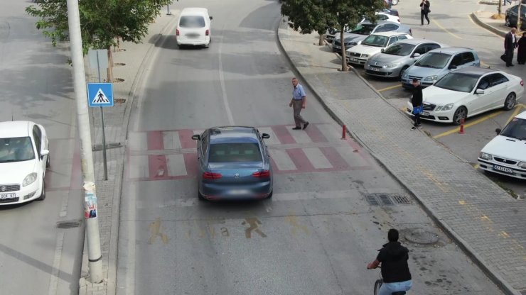 Konya’da trafik hem karadan hem havadan denetleniyor