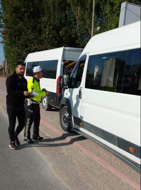 Ereğli’de okul servis araçları denetlendi