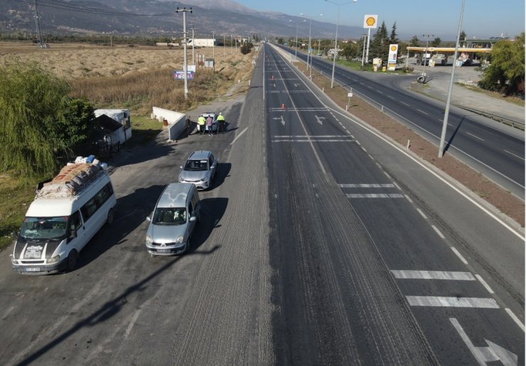 Akşehir’de dron destekli trafik denetimi yapıldı