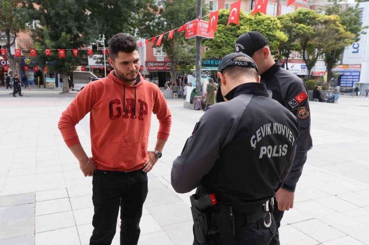 Aksaray’da Çevik Kuvvet ekiplerinden huzur denetimi