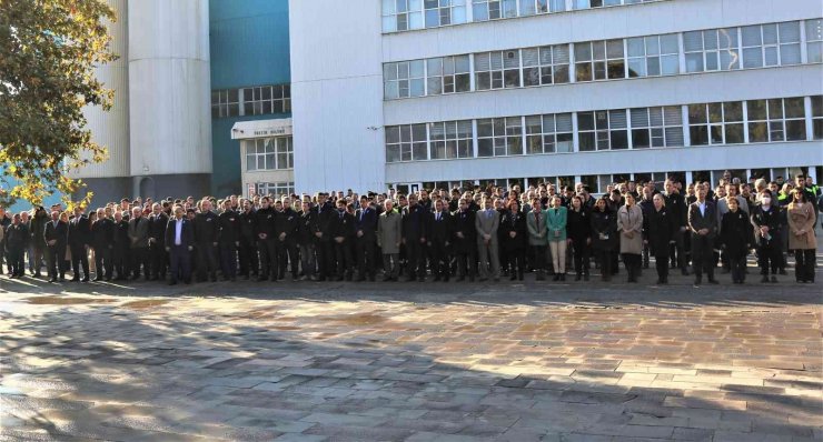 Konya şeker çalışanları Atatürk’ü andı