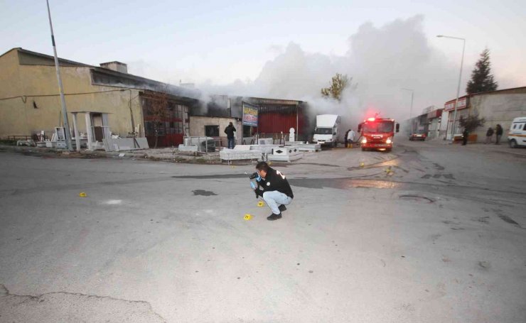 Konya’da sanayi sitesinde korkutan yangın