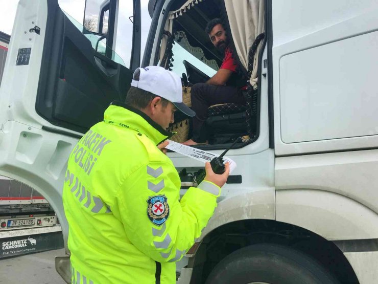 Konya’da kış lastiği denetimleri başladı