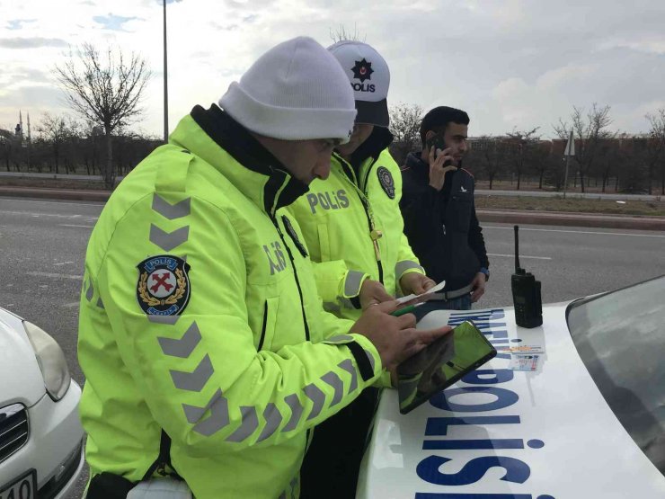 Konya’da kış lastiği denetimleri başladı