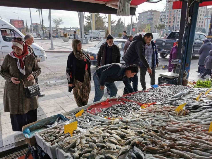 Tezgahlardaki balık bolluğu esnaf ve vatandaşın yüzünü güldürdü