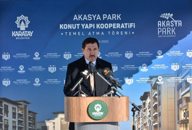 Karatay’da Akasya Park Konut Yapı Kooperatifi’nin temeli atıldı