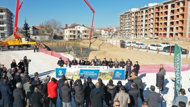 Karatay’da Akasya Park Konut Yapı Kooperatifi’nin temeli atıldı