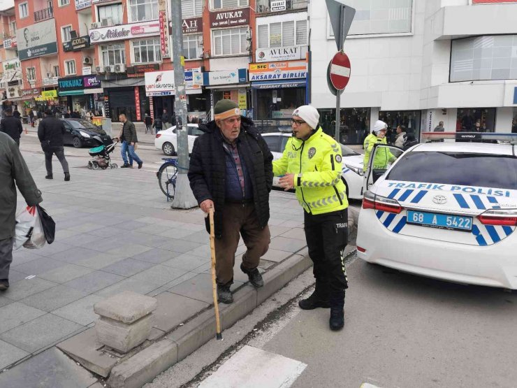 Aksaray’da "Yaya Önceliği" denetimleri sürüyor