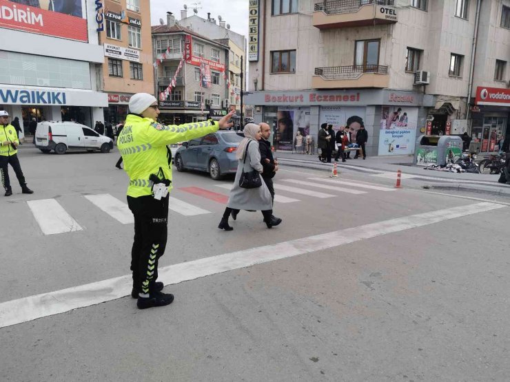 Aksaray’da "Yaya Önceliği" denetimleri sürüyor