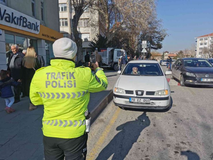 Aksaray’da trafikteki yılbaşı yoğunluğu kontrol altında