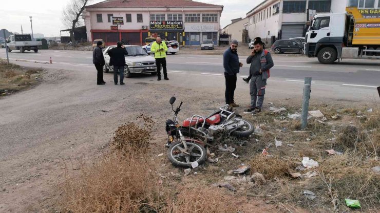 Aksaray’da otomobil ile motosiklet çarpıştı: 2 yaralı