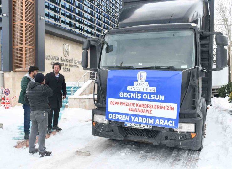 Konyalı sanayicilerin yardım eli deprem bölgesinde