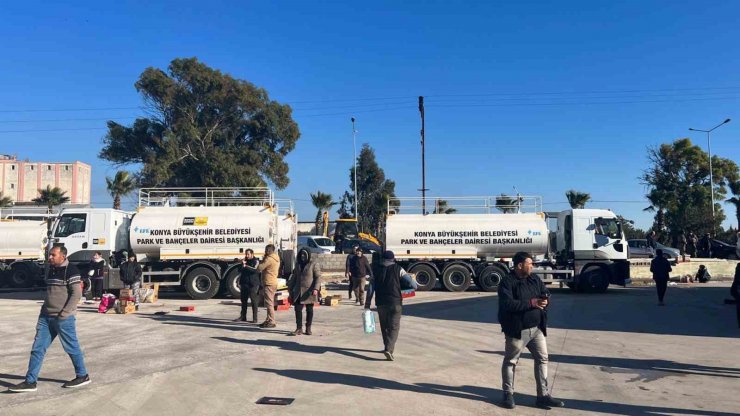 Konya Büyükşehir tüm imkanlarıyla deprem bölgesinde