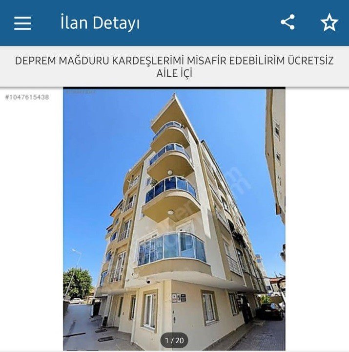 Depremzedelerin ücretsiz konaklayabileceği ev ilanları verilmeye başlandı