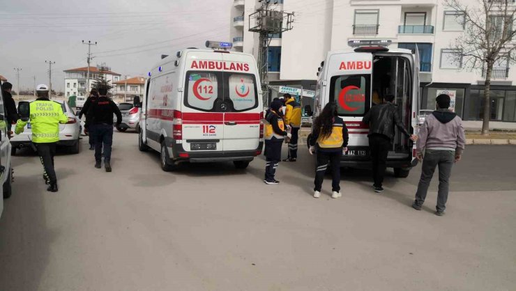 Aksaray’da 2 otomobil çarpıştı: 1 yaralı