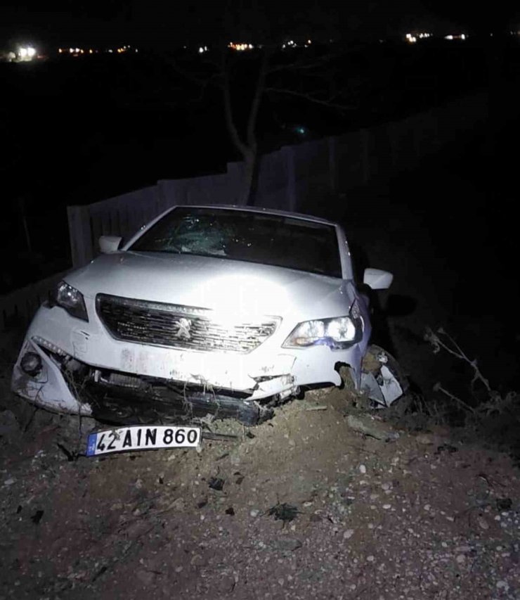 Konya’da trafik kazası: 2 yaralı