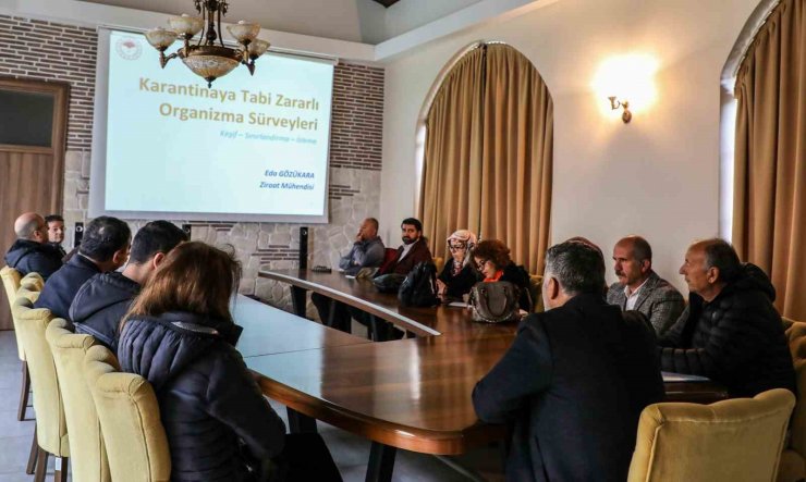 “Karantinaya Tabi Zararlı Organizma Sürvey Çalışmaları” toplantısı düzenlendi