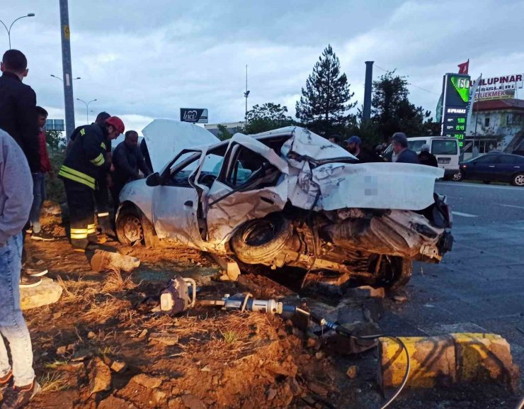 Konya’da iki otomobil çarpıştı: 7 yaralı